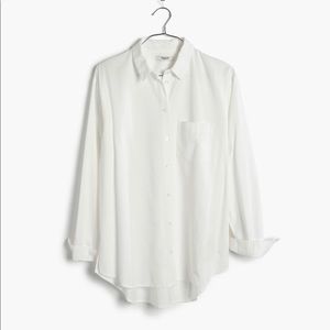 Madewell Drapey Oversized Boyshirt - Size Small